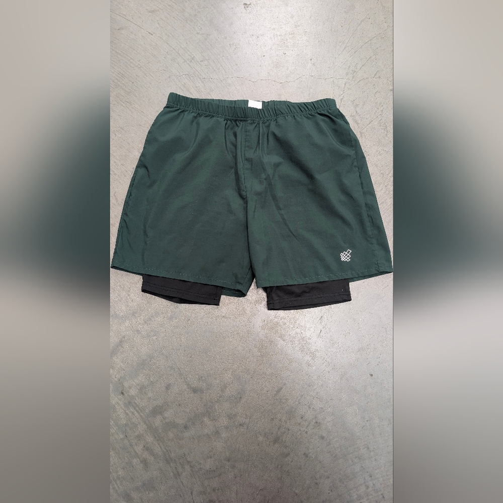 Jed North Green Athletic Shorts, Small